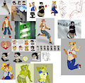 ALL My Crash Bandicoot Art by UncommonAura
