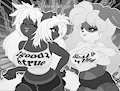 COM - Felicia vs Ruby [Inks and Screentones]