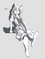 lolli in stream shaded sketch by SynnfulTiger