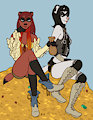 Sarah and Samantha Pherret by EBFerret