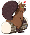 Holly loves her squeakylog!