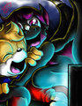 Movie night with friends by Thanatos