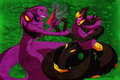 Arbok vs Seviper by Sepi