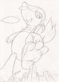 mega macro snivy by Sparkythechu