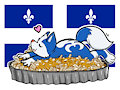 Fur-de-Lis and poutine by BlurTheFur