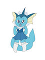 Vaporeon schoolgirl by Mythrica