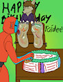 birthday feet cake by TheAgentMyers