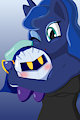 Luna Cuddles Metaknight by sergeant16bit