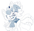 Dog and Wolf by TenshiGarden