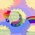MLP Yu-Gi-Oh Card Art MLP Brave Rainbow Dash