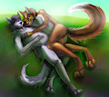 Snuggling in the grass - $30 commission