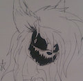Lucy's creepy face by TheDevilwithIn666
