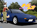 Ryoko and Her AW11 [Fanart Over Rev Manga] by SoraArki