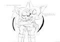 Sonic and Rouge Sister hug