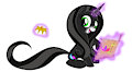 Young DarkMoon making her magic helping bracelets by BlackStarSlayer17