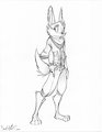 Fursona Commission- Arctic Foxhare