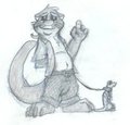 Ghost and a small pet by GhostOtter
