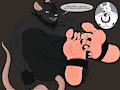 Rat feet for a bear
