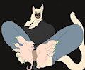 big cat girl flats by jerreh