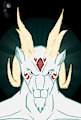 Anime Demon Head Colored