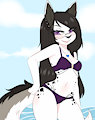 Kacey at the Beach by GraceTheGoldenFurred