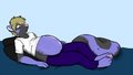 Yukimura seems to having some bed-time troubles. by AuroraBorealia