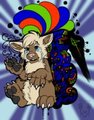 Big paws and little arms...doodle - by Nataya Colored