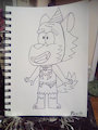 Simple line art of wonald by Azuritefurry3747