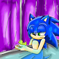 Sonic: Sonic in the bath with rubber duck
