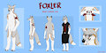 Foxler Reference Sheet by starfoxACEFOX