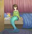 Mermaid in Bedroom by FluffyXai