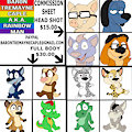 Commission Sheet by FoxyKitsuneFox