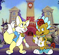 Kelvin and Ian Tiny Toon style