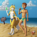 Antony and Kichi's Summer time by RokukeShiba