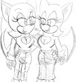Sonic and Rouge the sisters 2018