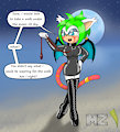 Zaki Dressed for a Moonlit Walk