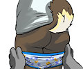 Pantsed dog by LKIWS