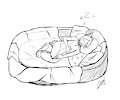 Comm. - Sleepy puppy by Link