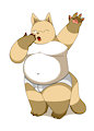 Series tanuki little boy morning