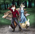 [COMMISSION: Anonymous] Frank and Hestia by jackdoe720