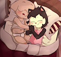 Sleeping friends