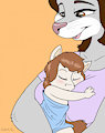 Mothers Embrace, Fresh baby. by TreBor