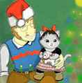 Christmas Greetings From The Dnalgets. by TreBor