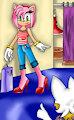 Amy and Rouge on the Shopping: Amy gets her red high heels