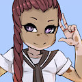 schoolgirl froggo by Scootshako