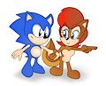 Mini Sally and Micro Sonic Pair(animal forms)