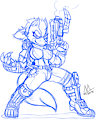 rule 63 Wolf (sketch) by meatboom