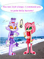 Amy Rose and Blaze are hypnotized