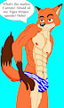 nick and his tiger speedo (colored)