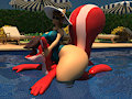 EricSkunk and Abigail Pool Time! 2 of 2